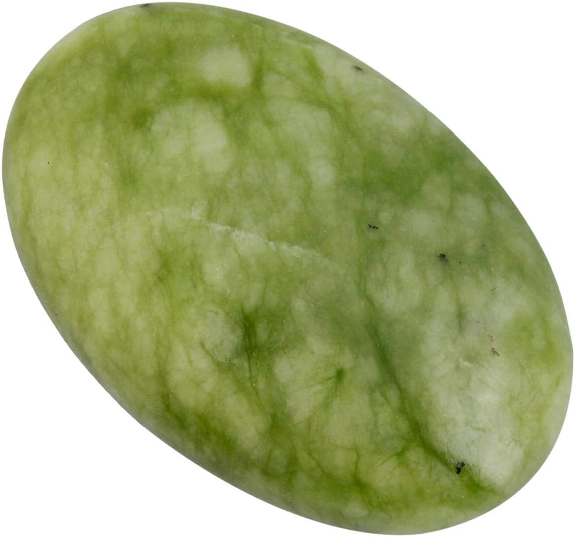 Green Jade Healing Palm Stone, 2-2.5 ~ Reiki Energy Boost