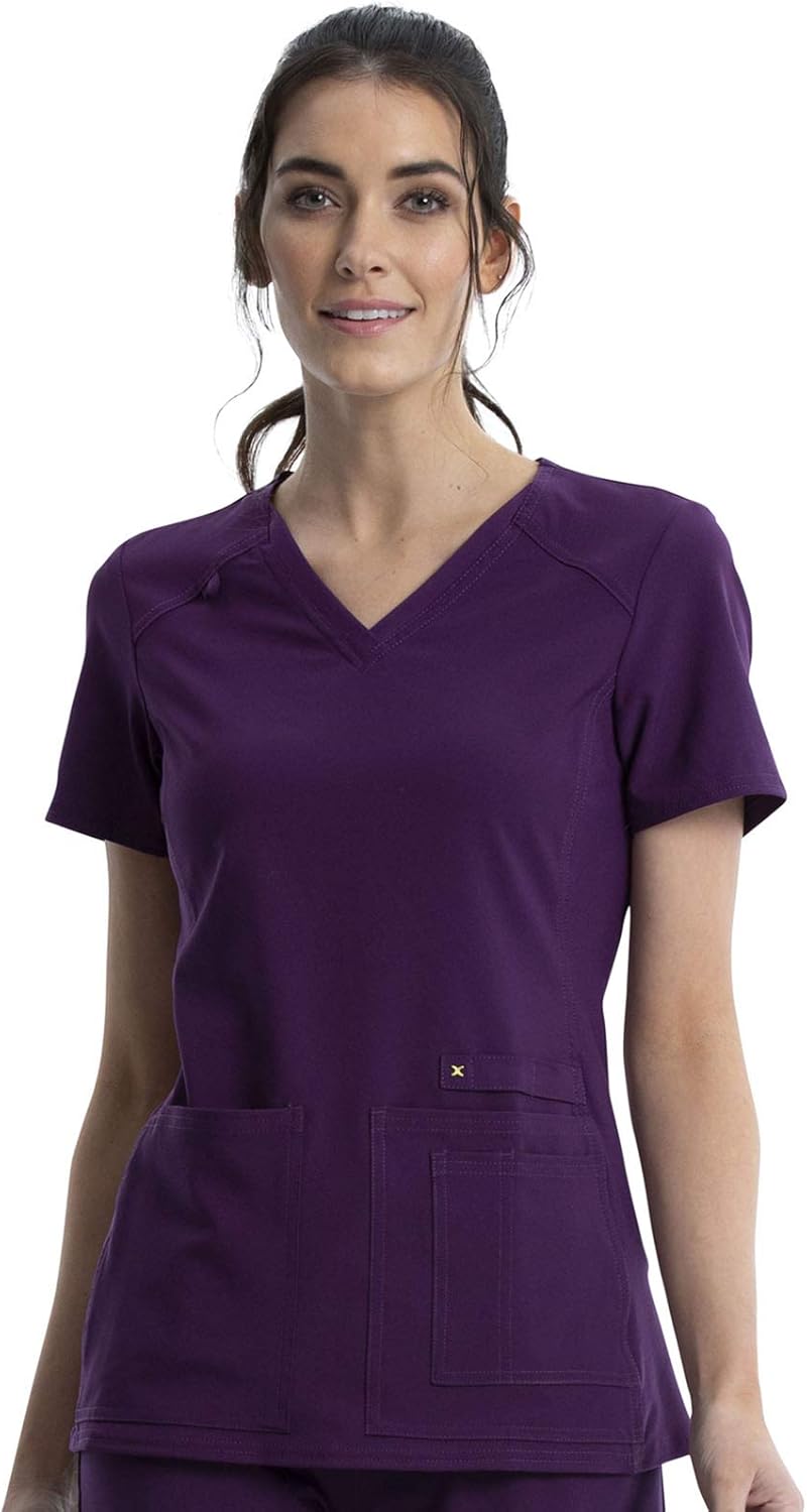 Cherokee Women's Medical Scrub Top with V-Neck and Pockets