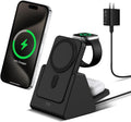 Mag-Safe Charger Wireless Charging Station 3 in 1 - Portable 5000mAh