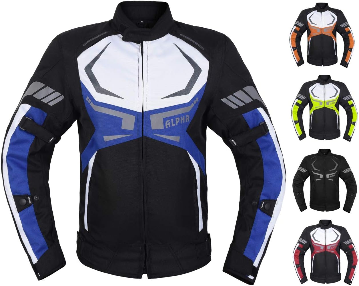 Motorcycle Jacket Mens CE Armored Bikers Riding Waterproof All Season