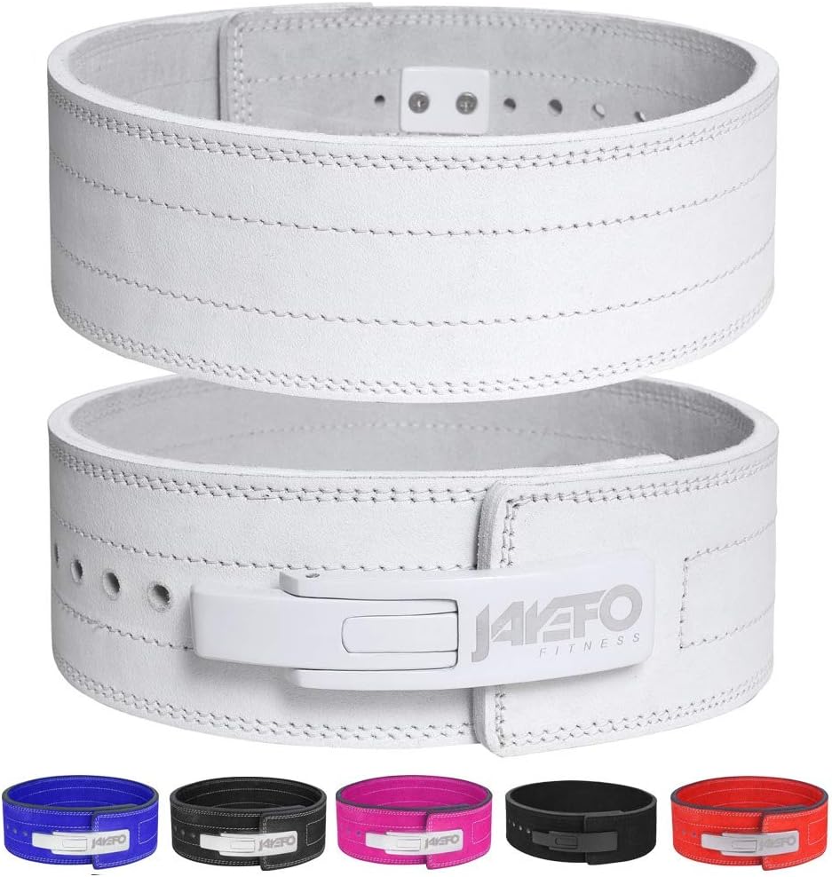 JAYEFO SPORTS LEATHER WEIGHT LIFTING LEVER BELT FOR POWERLIFTING