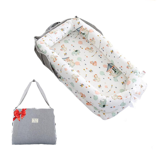 Baby Lounger for Newborn Tummy Time with Portable Bag