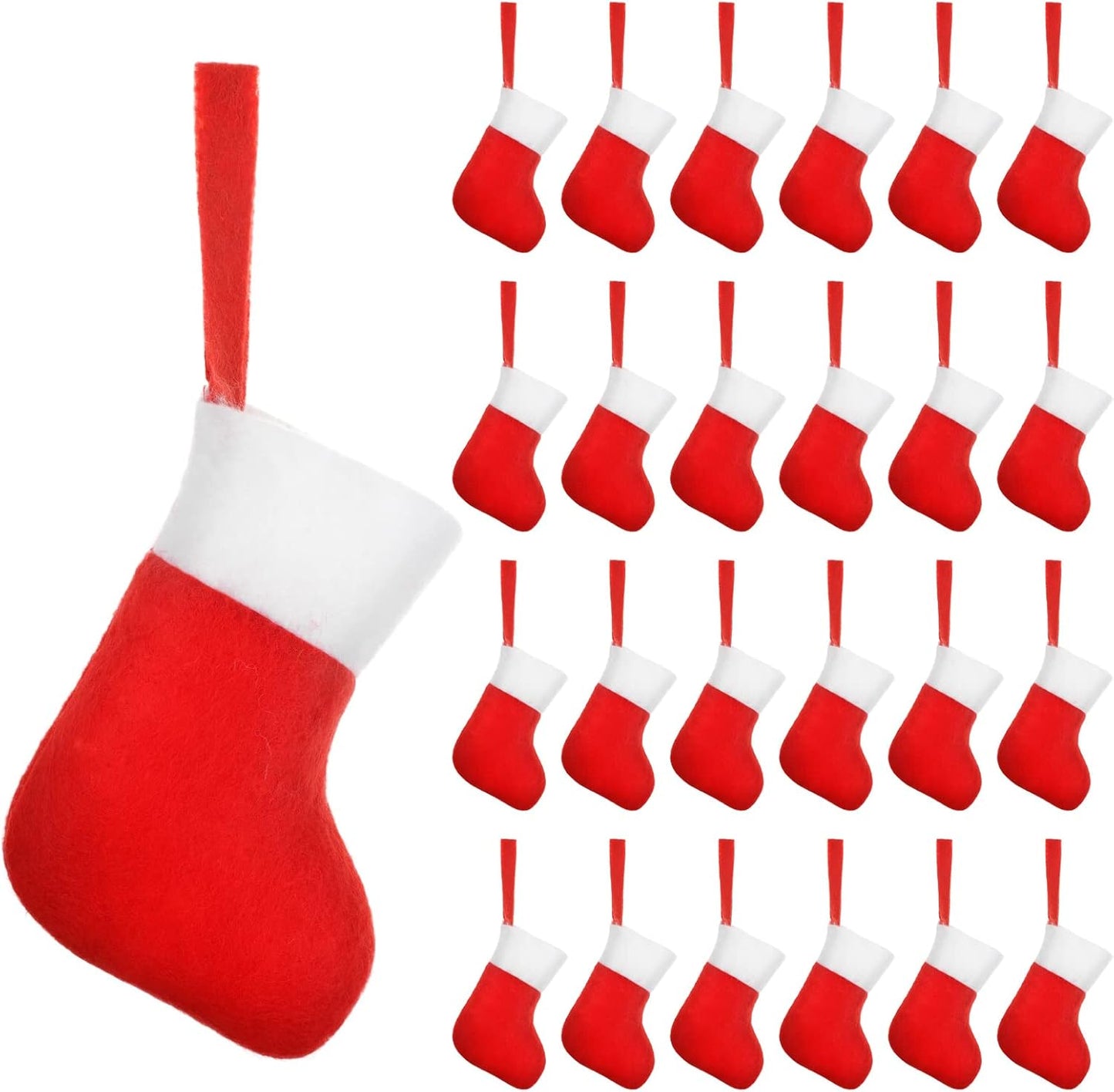 Mini Christmas Stockings Bulk for Festive Office and Home Decor
