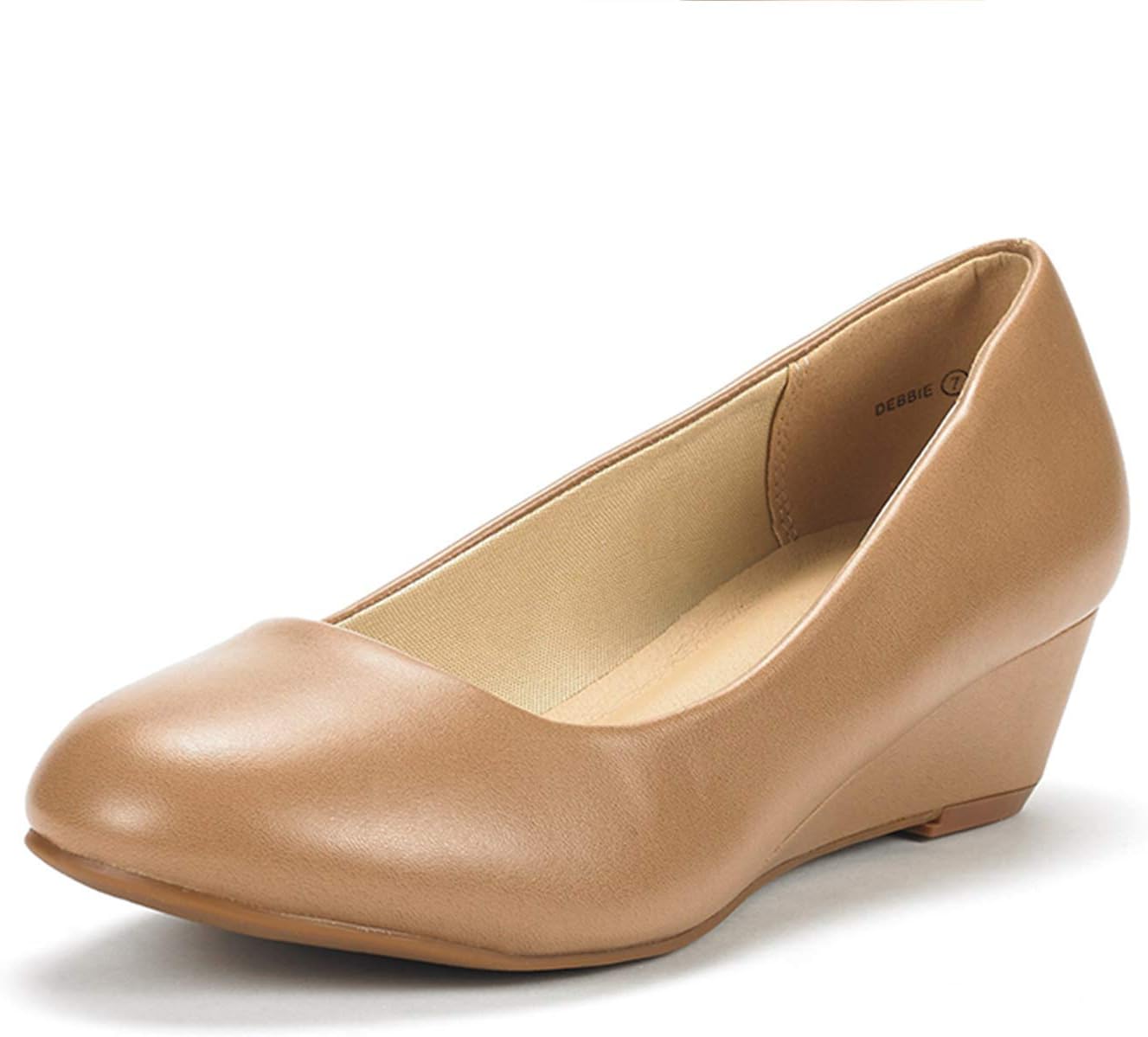 DREAM PAIRS Women's Debbie Mid Wedge Heel Pump Shoes Review