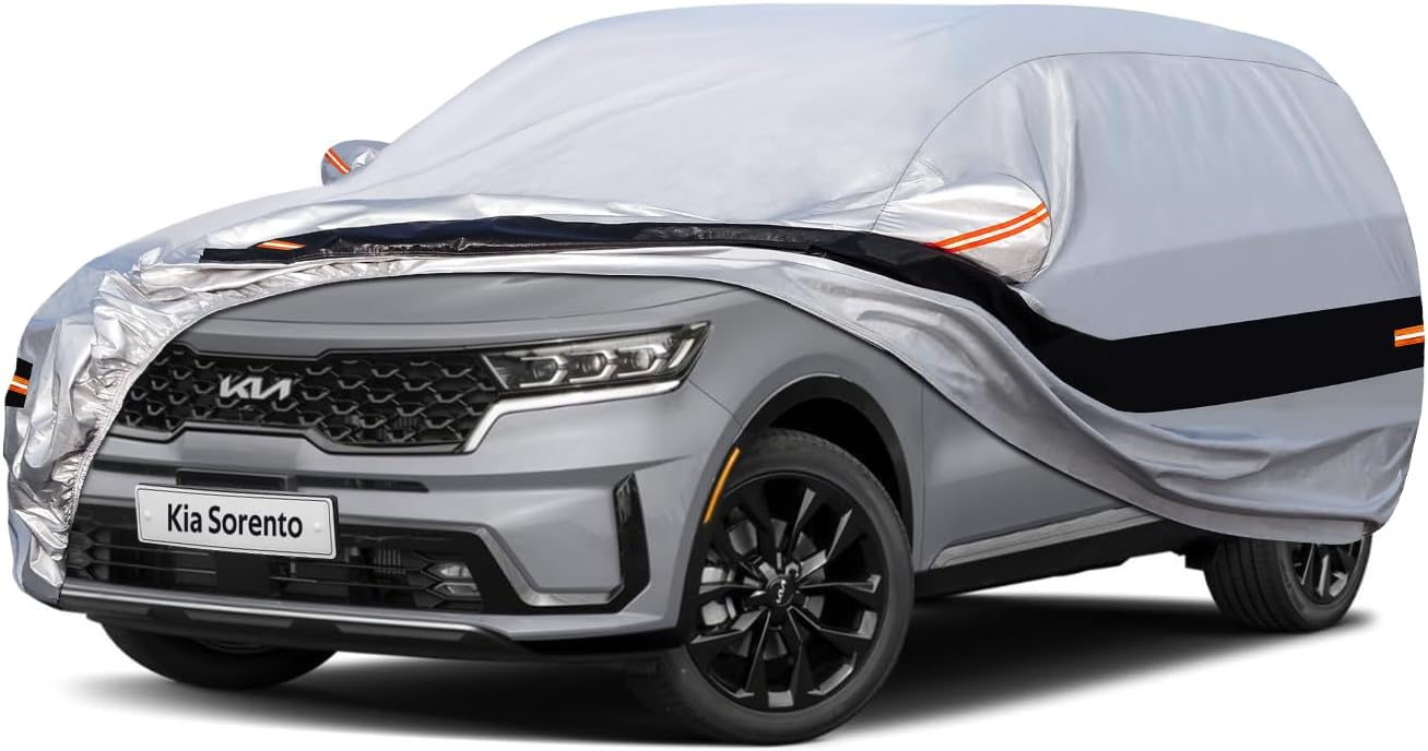 10 Layers SUV Car Cover for Kia Sorento 2012-2024 Waterproof