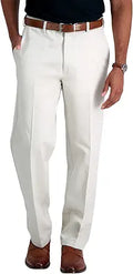 HAGGAR Mens Work to Weekend Hidden Expandable Waist Classic Fit Pant