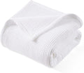 PHF Reversible Waffle & Muslin Blanket Twin Size 66 in x 90 in