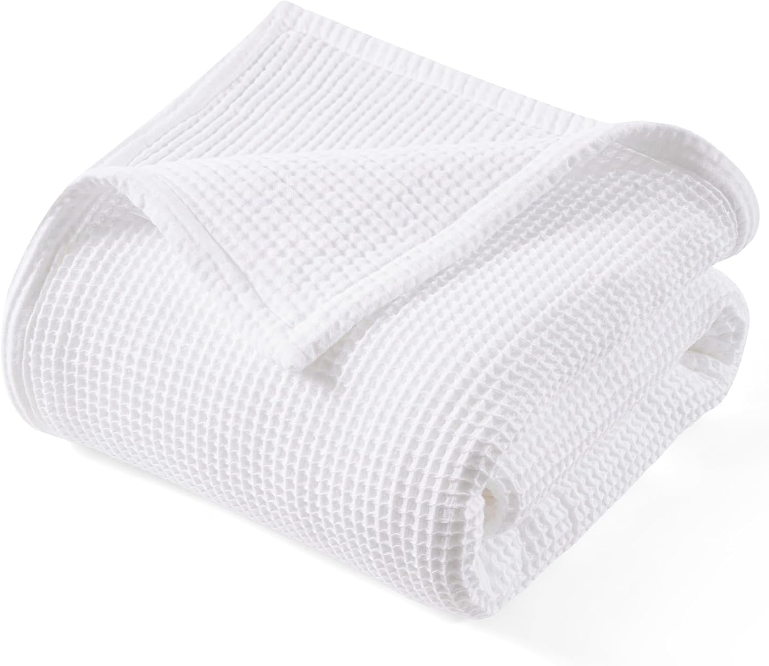 PHF Reversible Waffle & Muslin Blanket for Cozy Home Decor