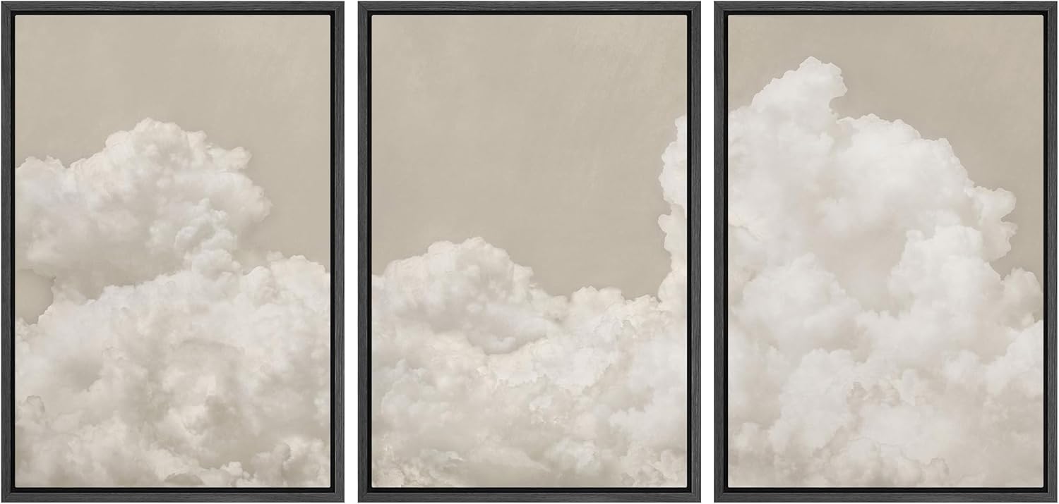 MUDECOR Framed Wall Art Print Set for Serene Sky Decor