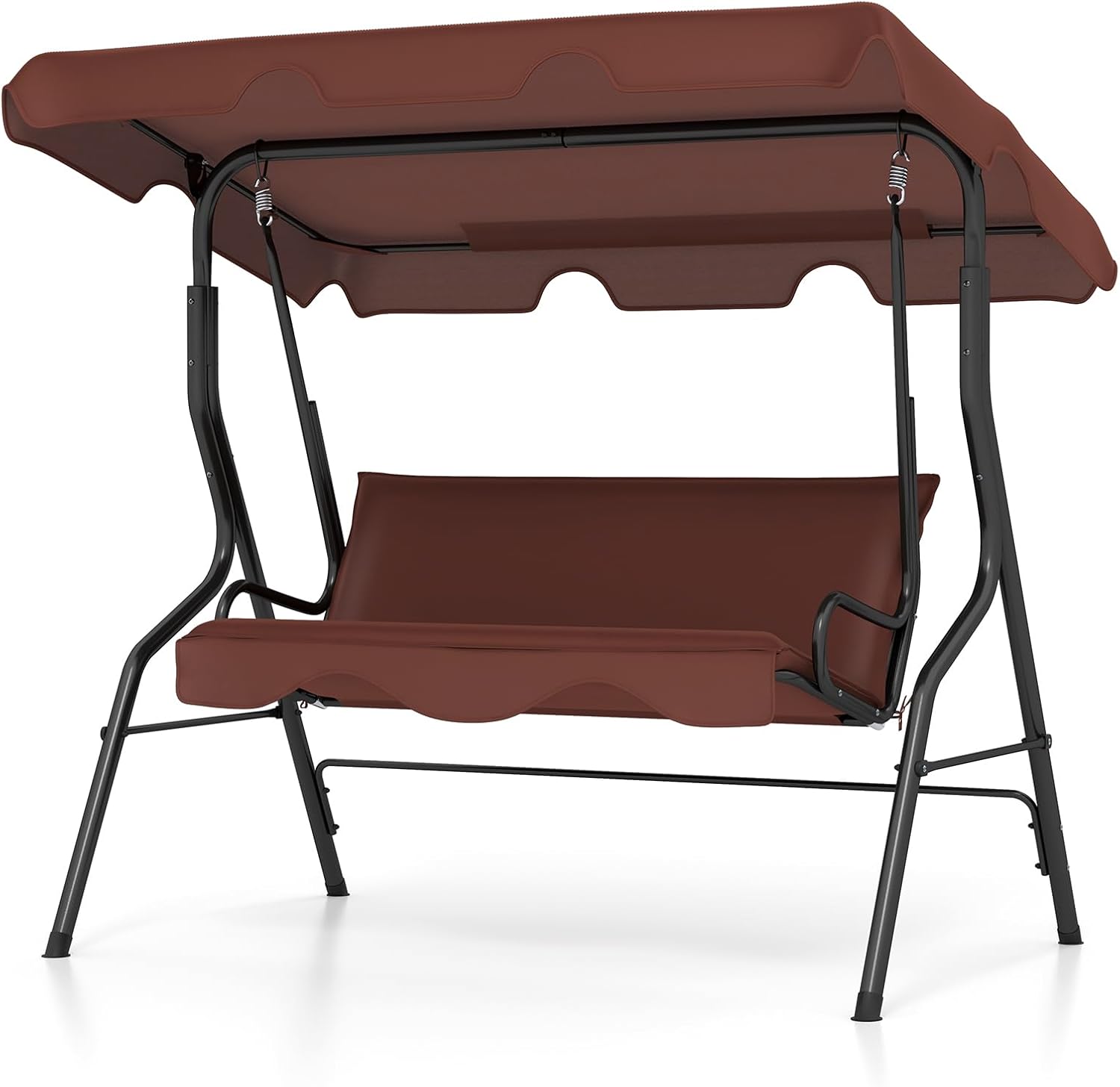 Tangkula 3 Person Porch Swing with Canopy for Outdoor Relaxation