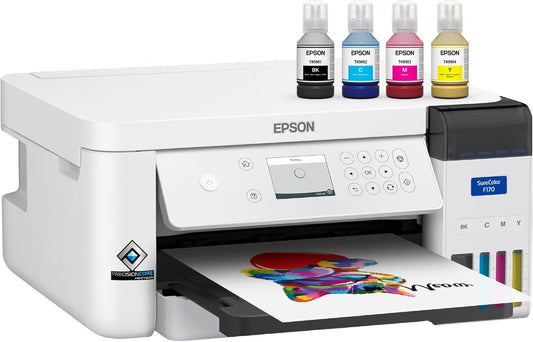 Surecolor F170 Dye-Sub Printer: Full Set Ink Included