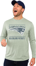 Zubaz NFL Men's Long Sleeve Team Graphic T-Shirt (Style Z37T)