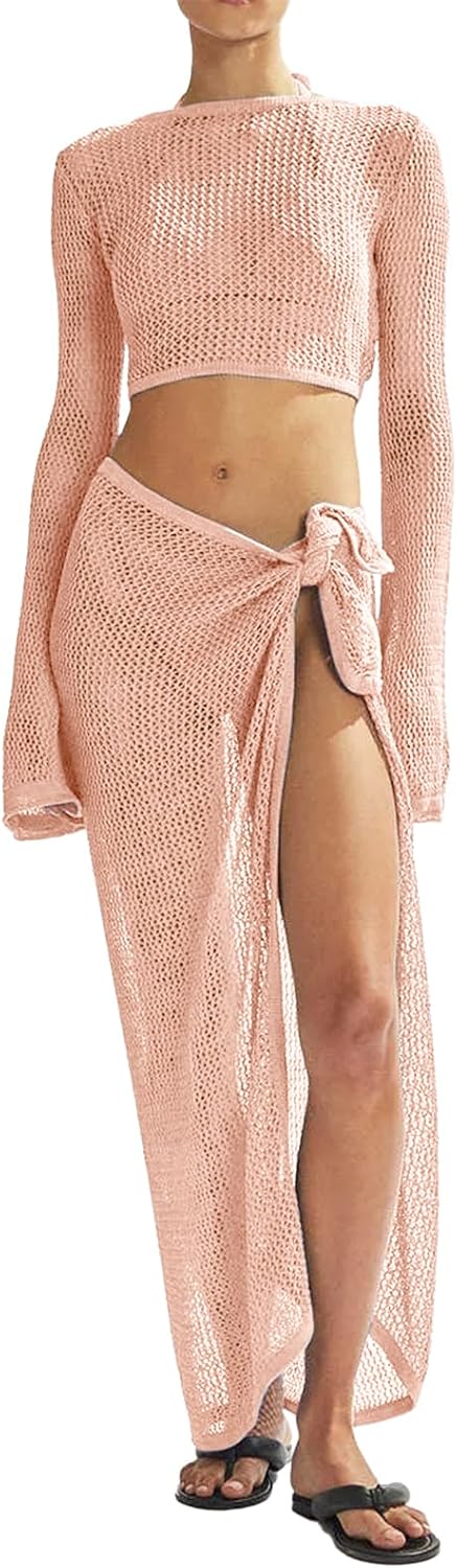 Stylish Women's Swimsuits Cover Ups Set for Beach Swimwear