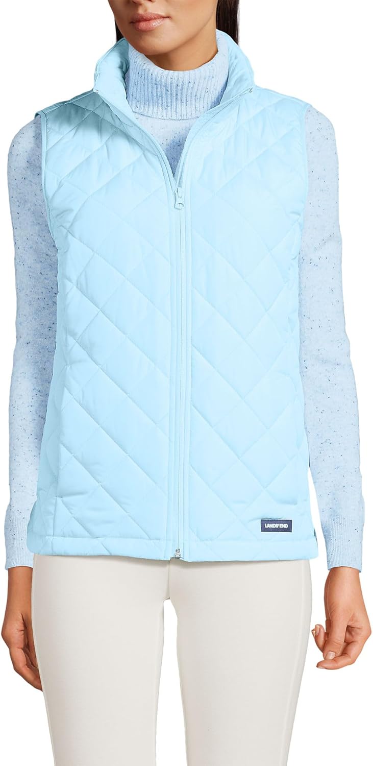 Lands' End Women's FeatherFree Insulated Vest for Cozy Warmth