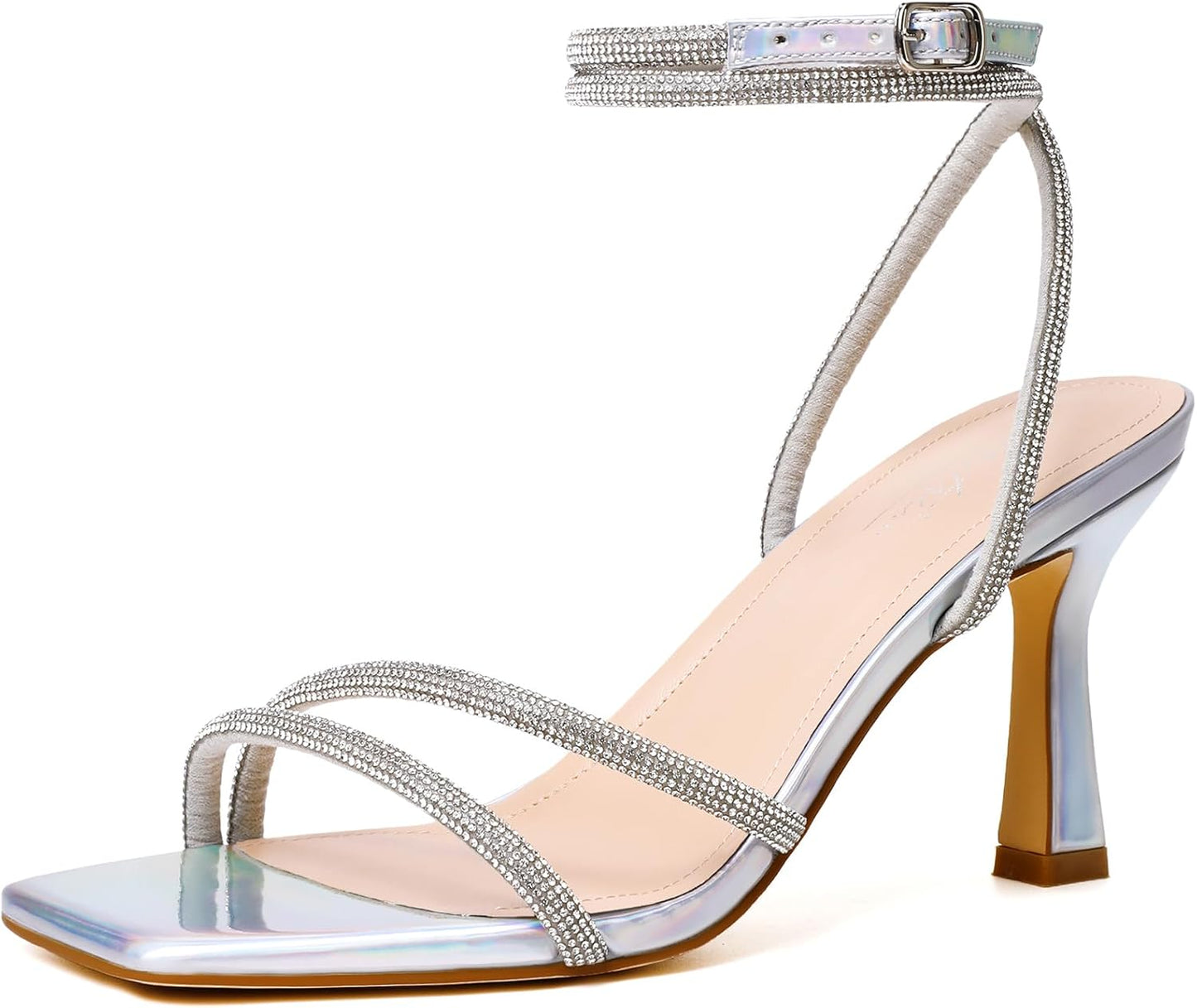 Mostrin Womens Sandals Strappy Heels for Elegant Fashion