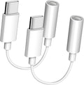 High Fidelity Sound: USB C to 3.5mm Adapter - 2 Pack