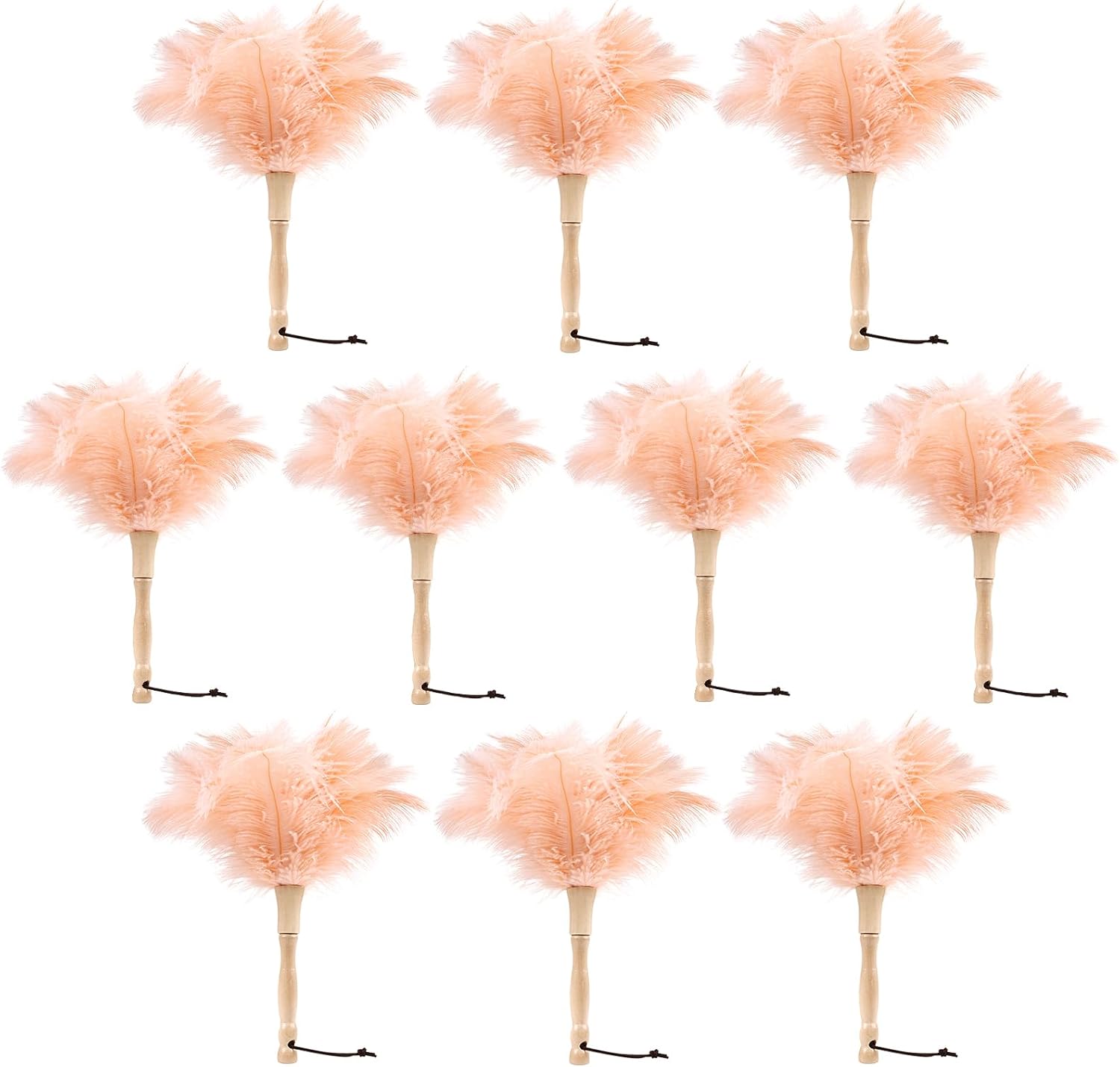 Ostrich Feather Duster 12 Inch Handheld Cleaning Tool for Home