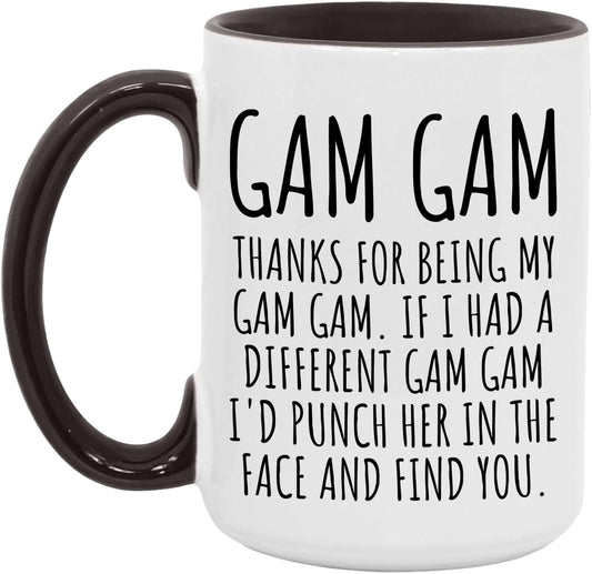 Best Gam Gam Mug Ever! 15oz White/Black