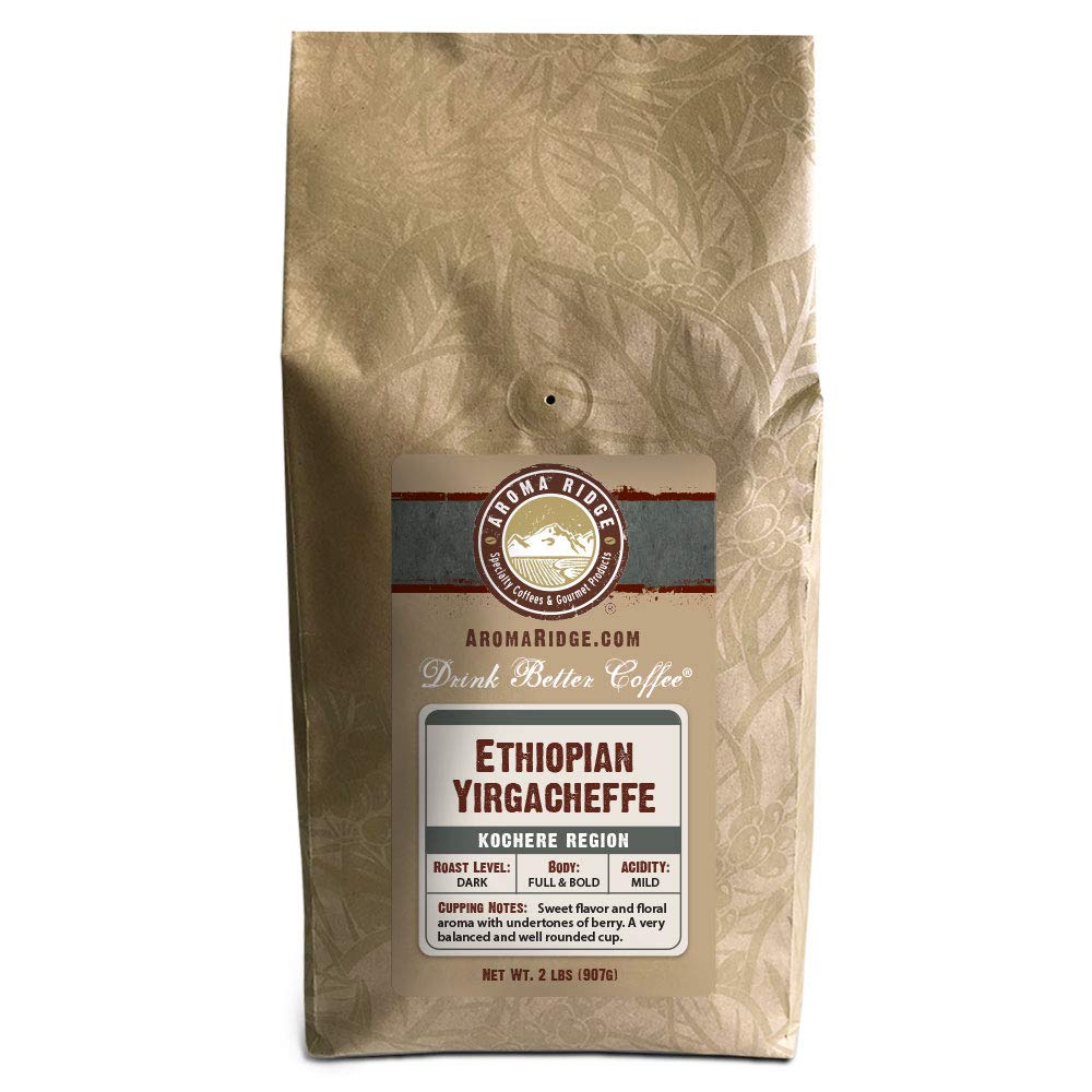 Ethiopia Yirgacheffe Kochere Coffee Ground by Aroma Ridge 2lb