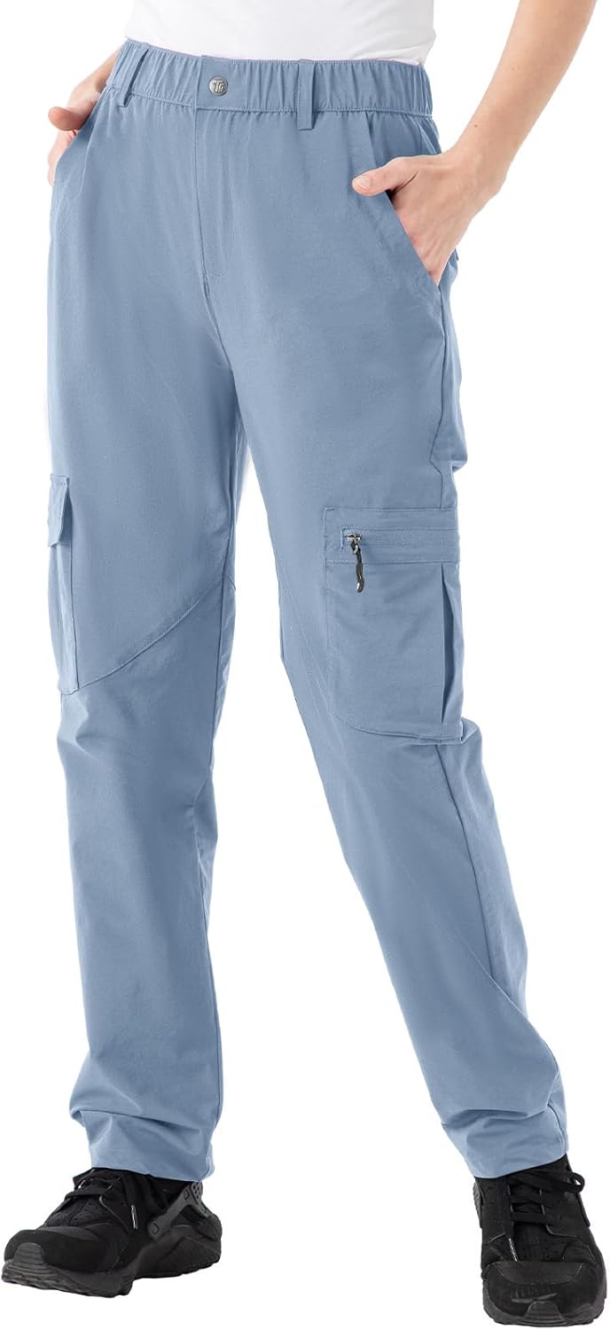 Rdruko Women's Hiking Cargo Pants for Outdoor Adventures