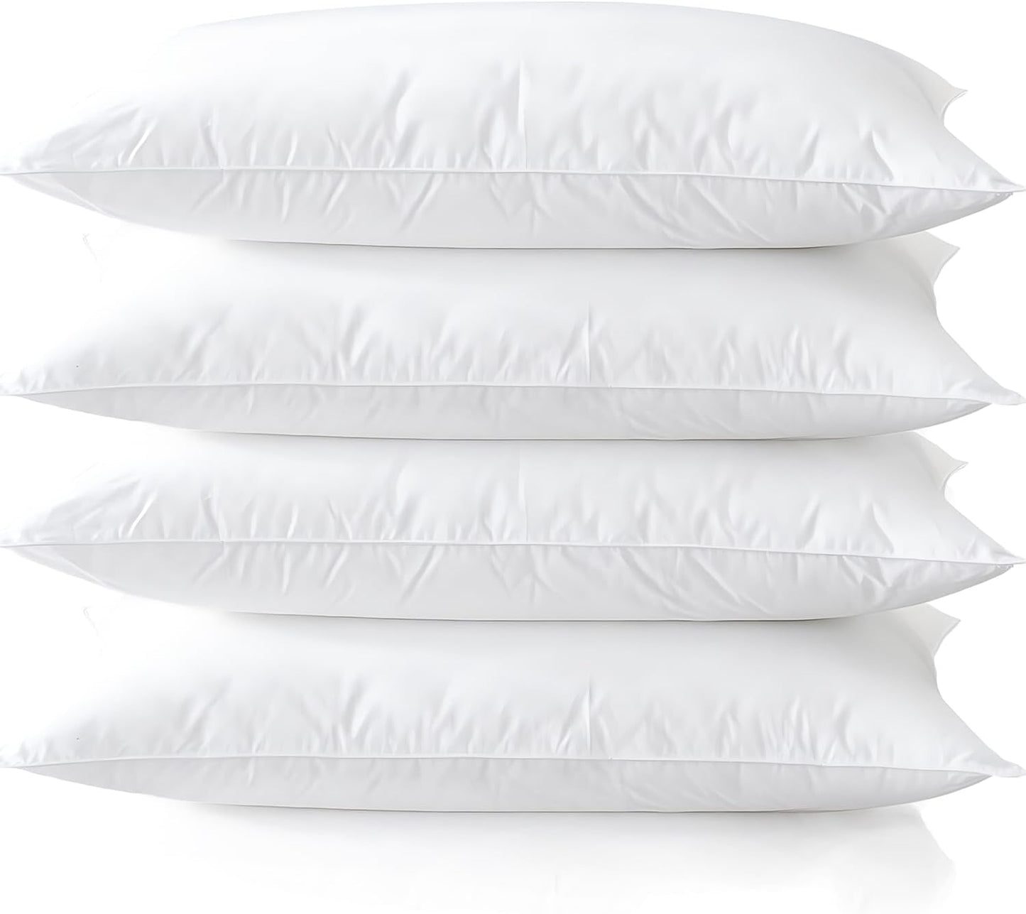 Medium Support Bed Pillows Set of 4 for Comfortable Sleep