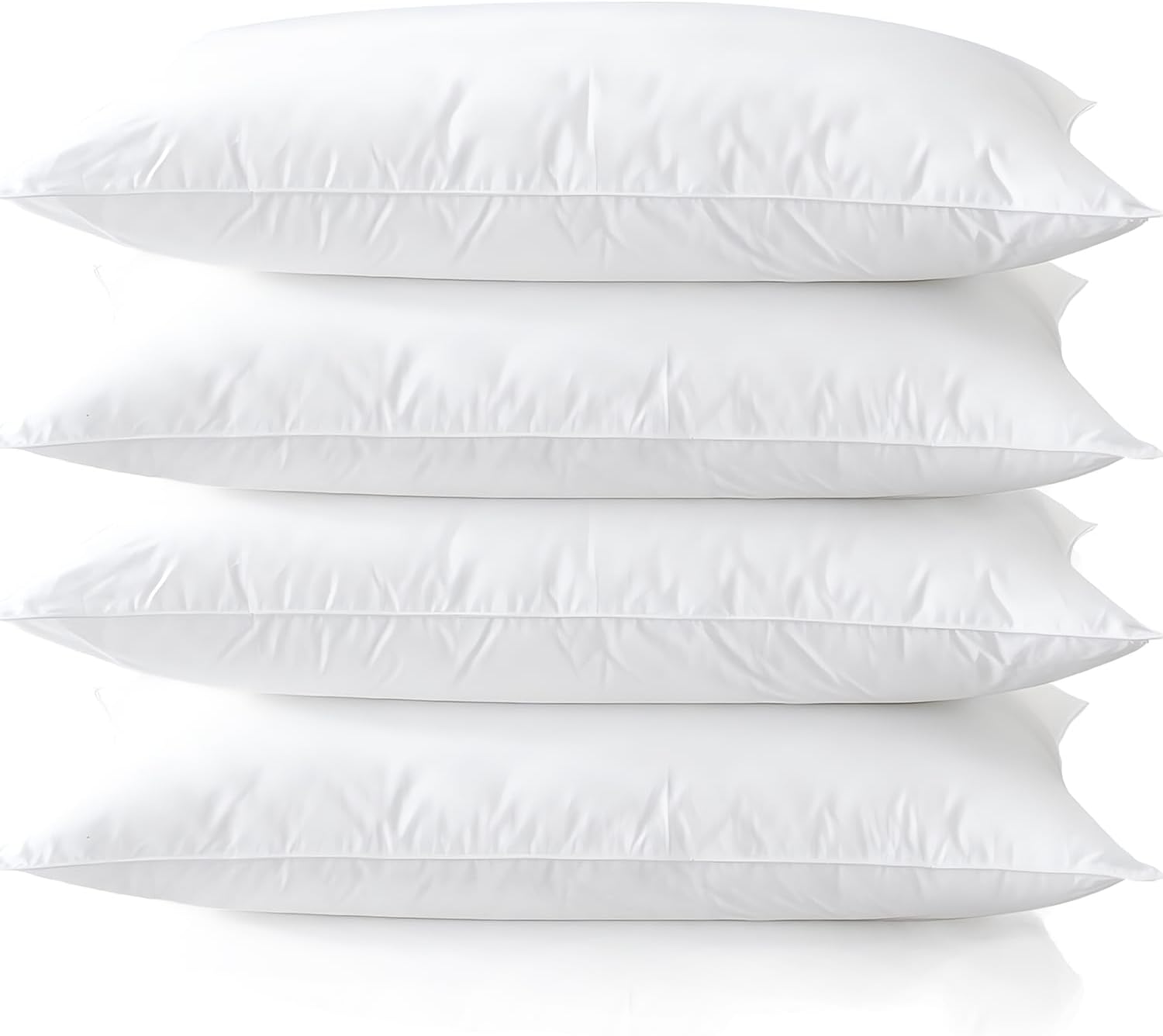 Medium Support Bed Pillows Set of 4 for Comfortable Sleep