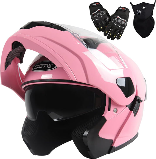 DOT Approved Full Face Motorcycle Helmet Set
