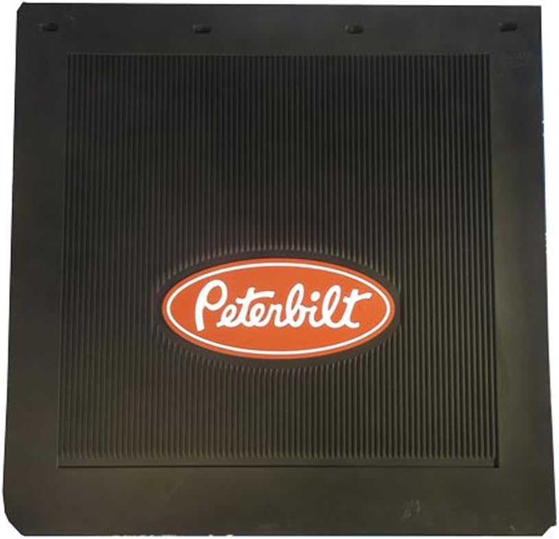 Peterbilt 24in x 24in Heavy Duty Rubber Mud Flaps for Trucks