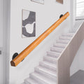 Wooden Handrails 8ft Non-Slip Staircase Handrail - Safe Solid Pine