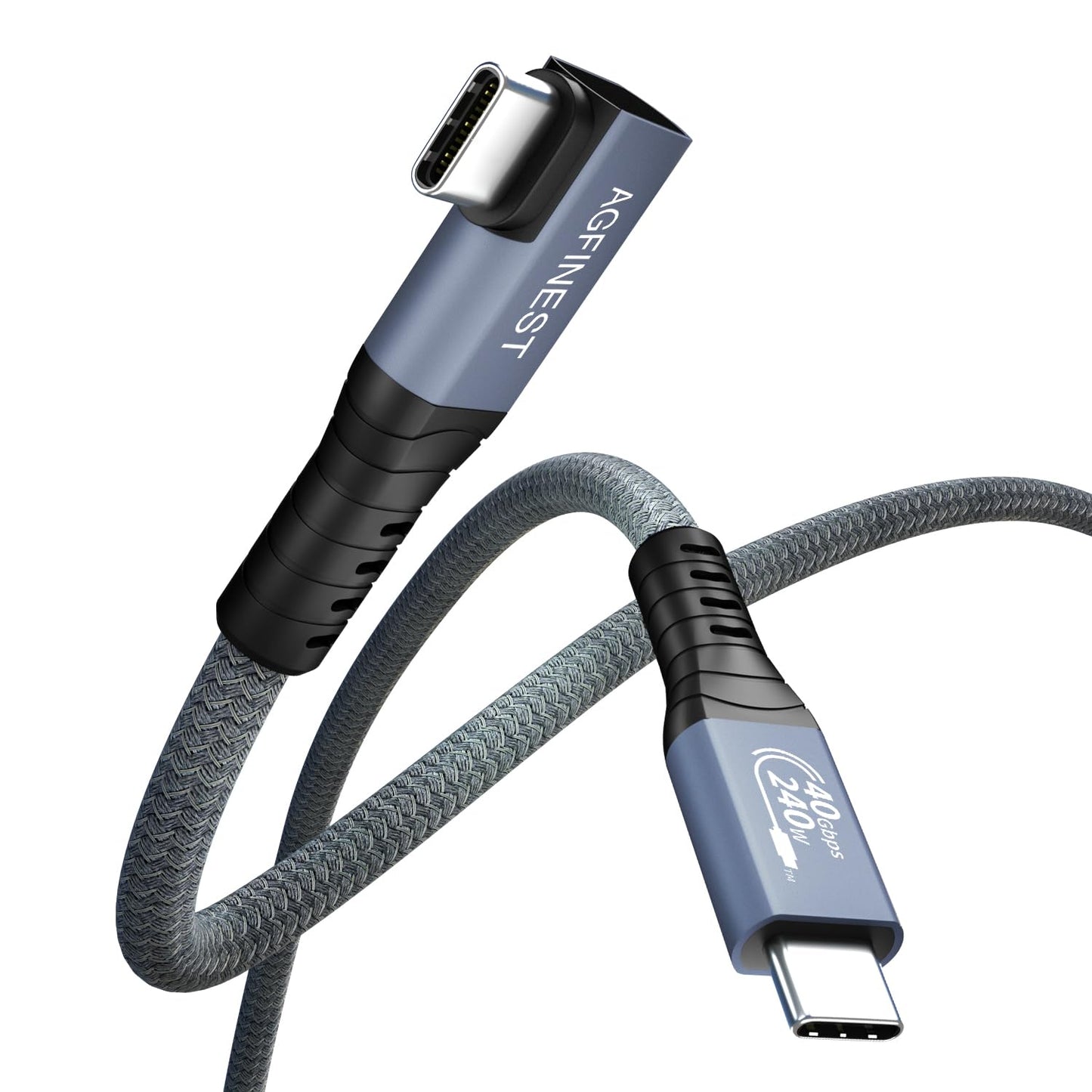 AGFINEST 240W Thunderbolt 4 Cable: 40Gbps Speed - USB-IF Certified