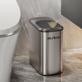 Stainless Steel Motion Sensor Bathroom Trash Can - Slim 10L Elegance