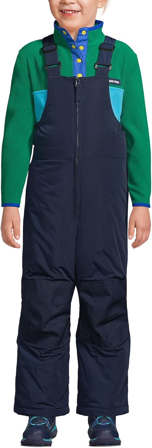 Kids Iron Knee Insulated Winter Snow Bibs for Outdoor Fun