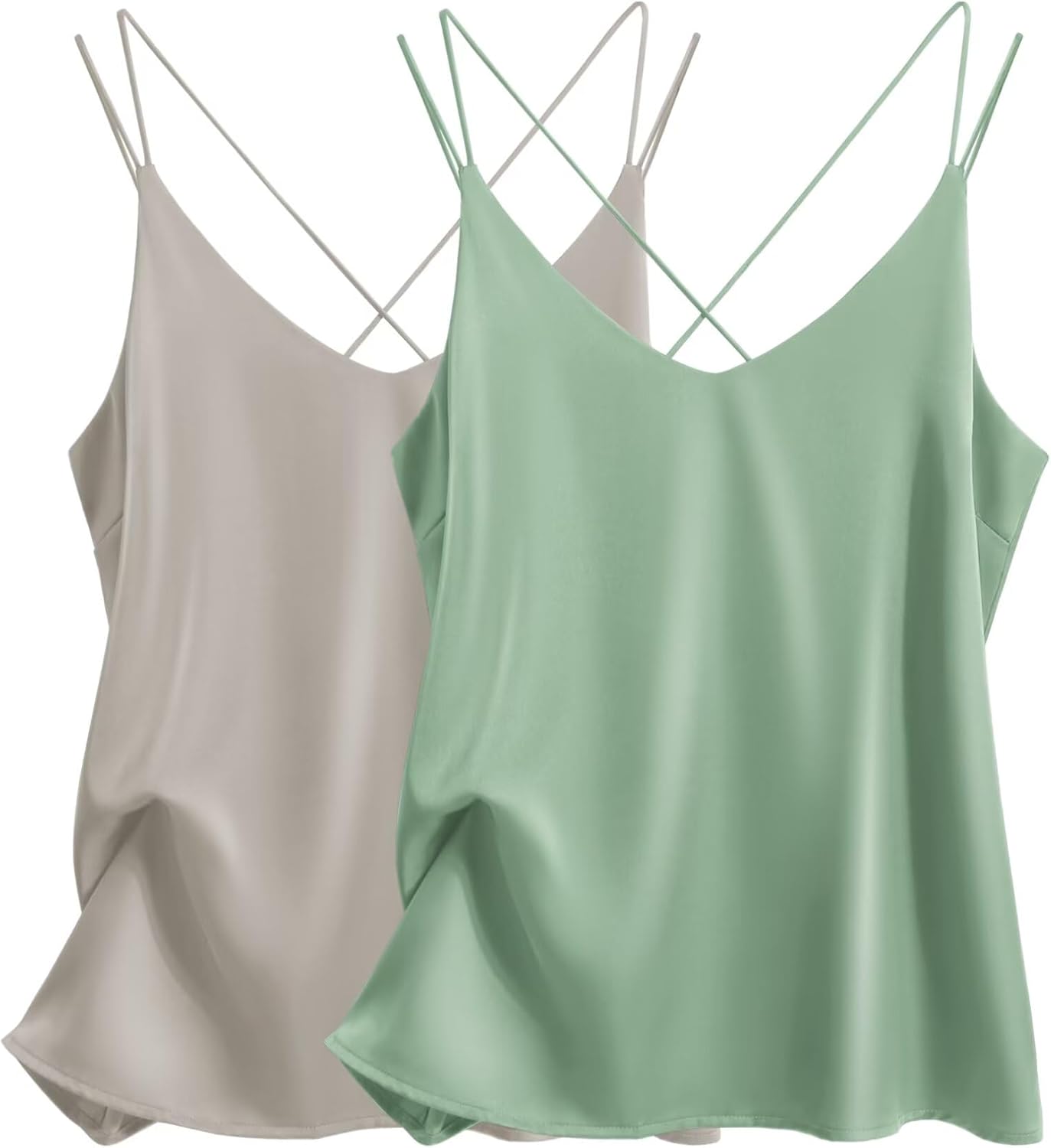 Ekouaer Womens Silk Satin Camisole Tank Tops for Stylish Looks