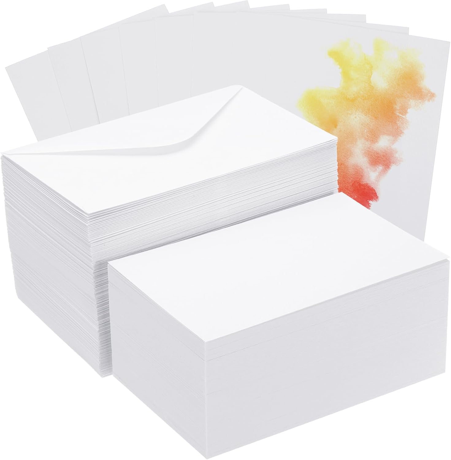 PATIKIL 200 Sets Pure Cotton Watercolor Cards for Art Projects