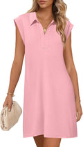 MEROKEETY Women's Summer Short Sleeve Mini Dress - Easy, Flattering