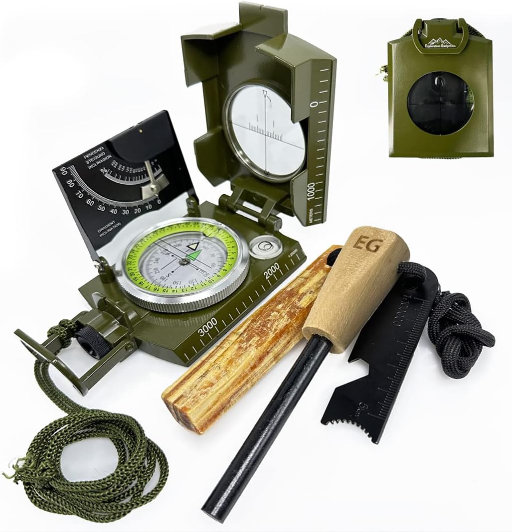 Survival Compass with Fire Starter