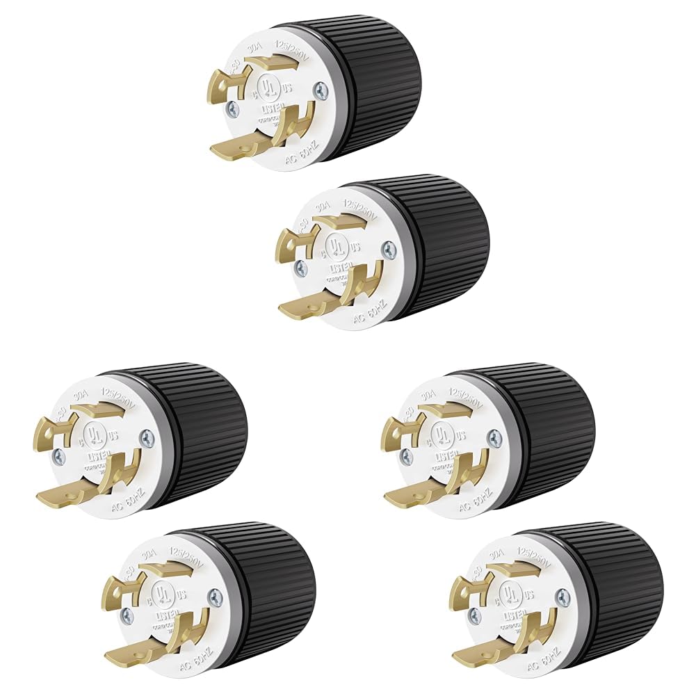 ENERLITES NEMA L14-30P Locking Plug Connector for Generators