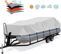 Pontoon Boat Cover 16-18ft 1200D PU Heavy Duty Gray - Trailerable