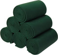 Green Fleece Throw Blanket 6 Pack - Lightweight Cozy Throws