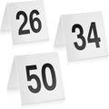 Stainless Steel Tent Style Table Number Card for Events