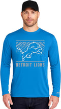 Zubaz NFL Men's Long Sleeve Team Graphic T-Shirt (Style 1TLQ)