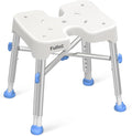 Ergonomic H-Shaped Shower Chair 500 lb Capacity - Tool-Free