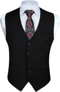 Enlision Men's Suit Vest for Business and Formal Occasions