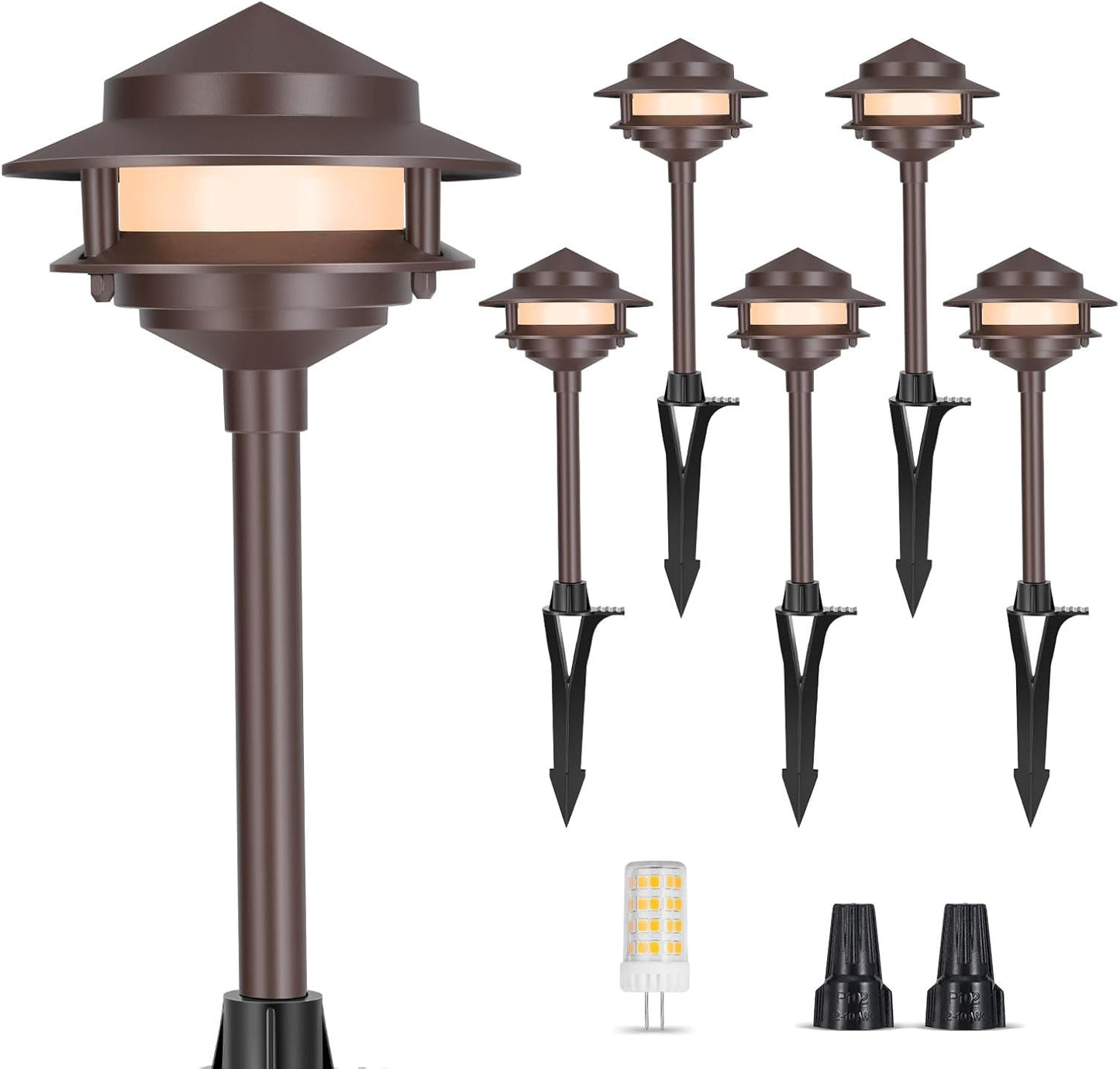 Gardencoin Pagoda Low Voltage Landscape Pathway Lights Review