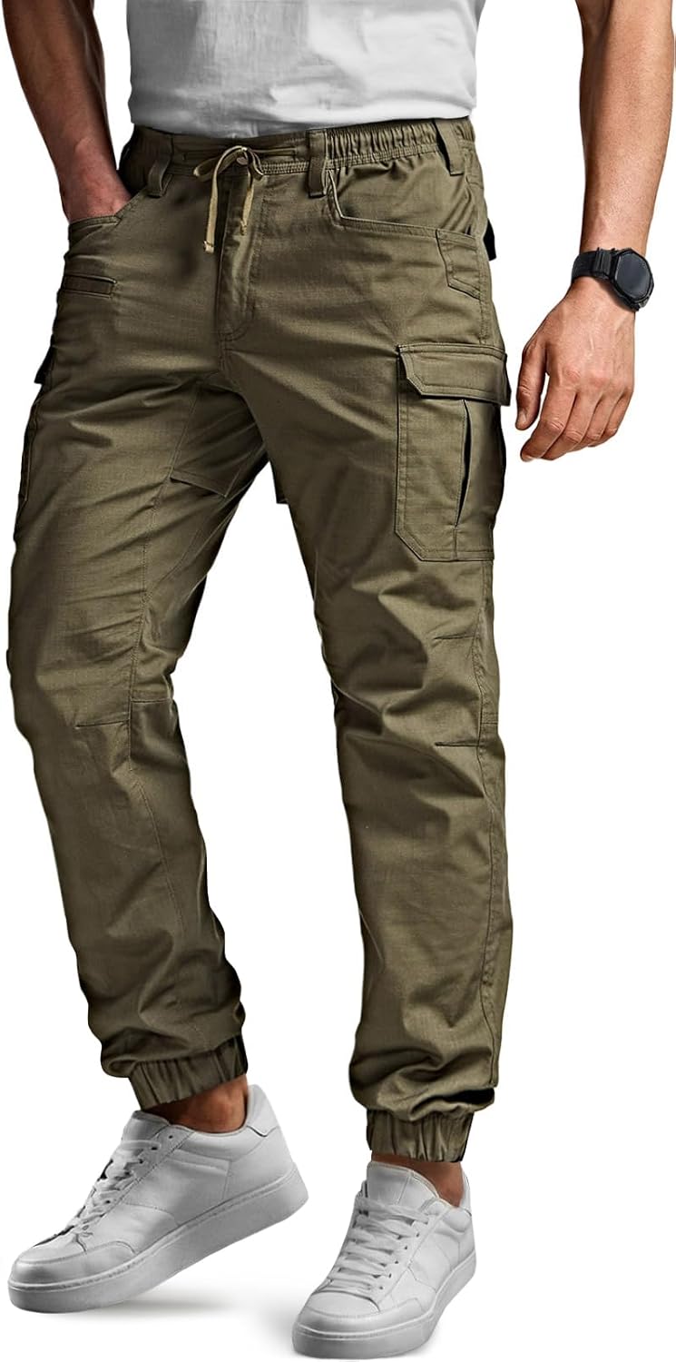 CQR Men's Flex Lightweight Joggers for Comfort and Durability