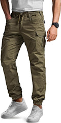 CQR Flex Lightweight Joggers for Men - Tapered Water Resistant Fit