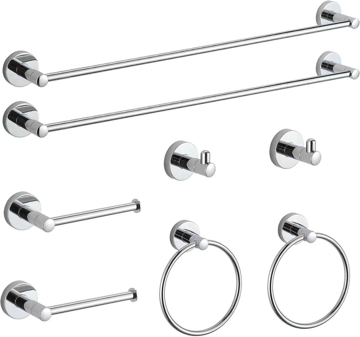 BGL Bathroom Hardware Set Chrome Accessory Set for Elegance