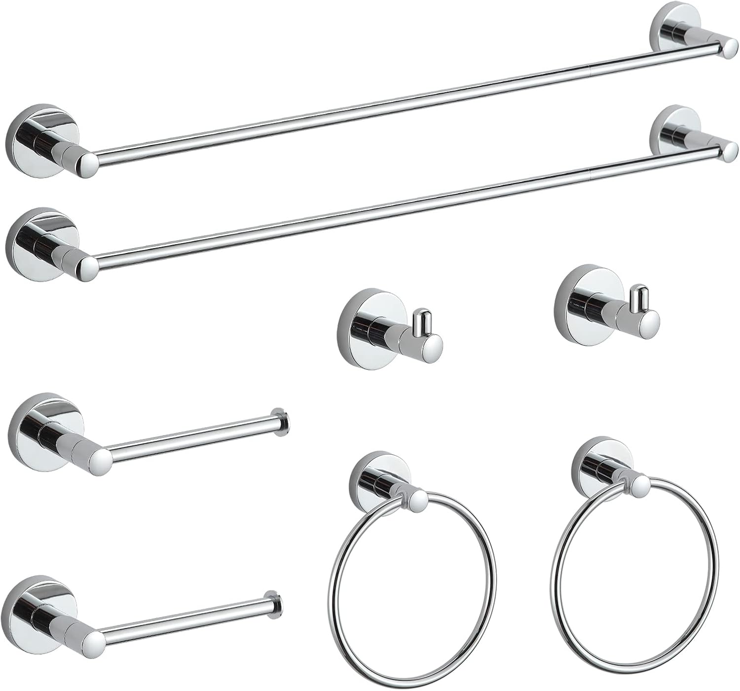 BGL Bathroom Hardware Set Chrome Accessory Set for Elegance