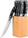 Steak Knives Set of 8 5in Non Serrated - Razor-Sharp German Steel