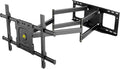 Long Arm TV Wall Mount 36in Extension Dual Articulating Full Motion